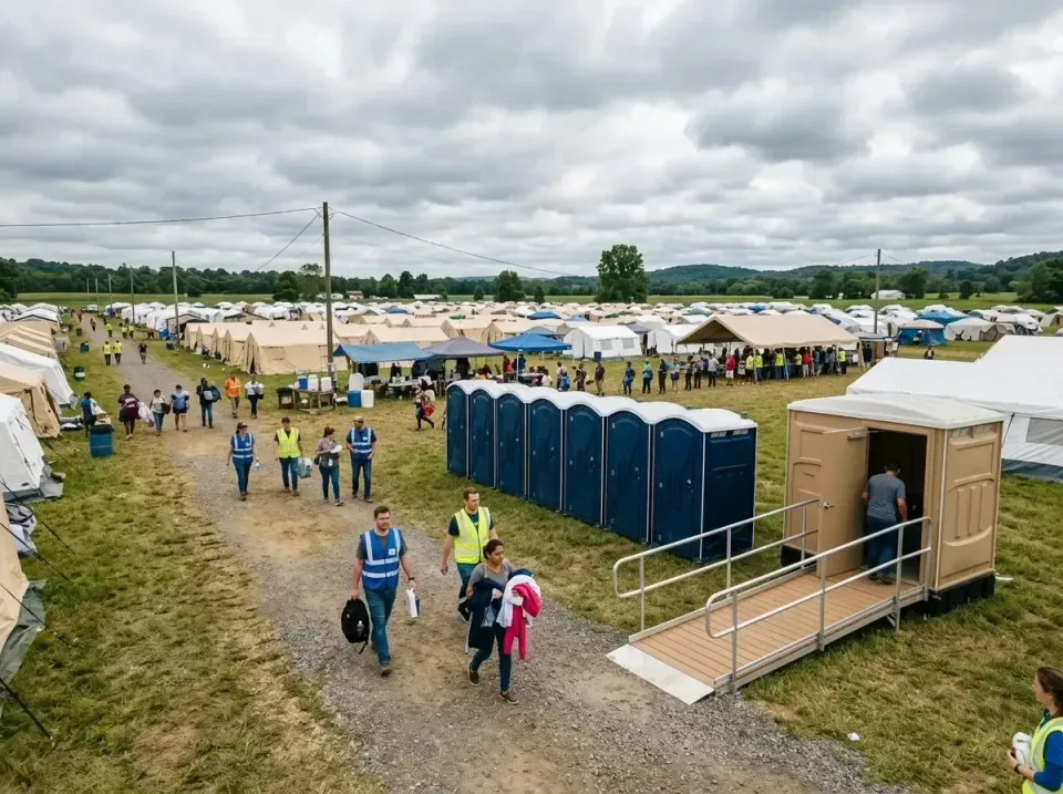disaster-relief-camp-restrooms-010 — frequently asked questions, Dumpster & Portable Bathrooms Rental in Vilonia, AR